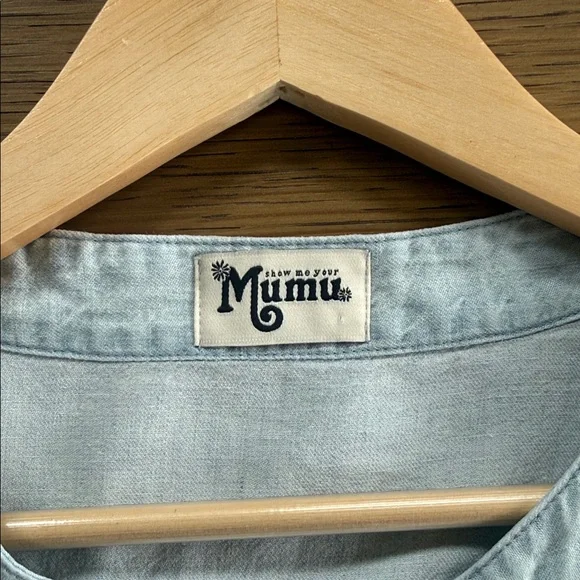 Mumu Light Wash Chambray Tunic - Picture 5 of 5